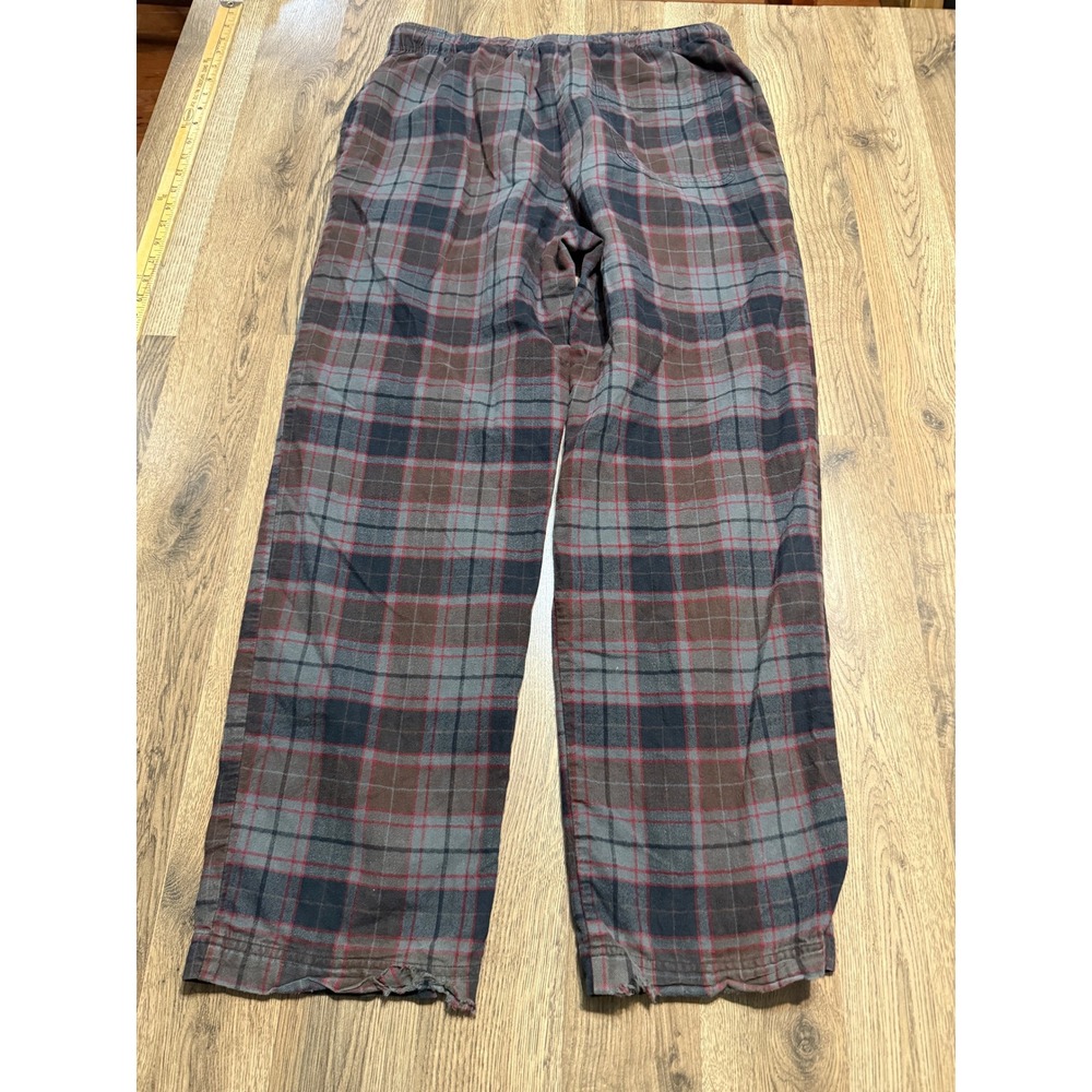 REI Pants Mens Size M Gray Pajama Plaid Organic Cotton Sleepwear - Picture 2 of 9